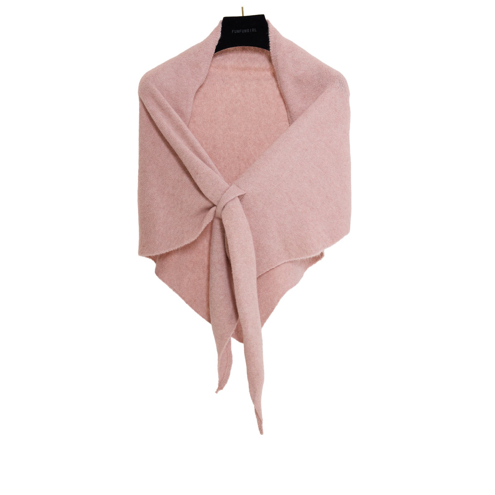 Winter Triangular Shawl Solid Color Soft Thickened