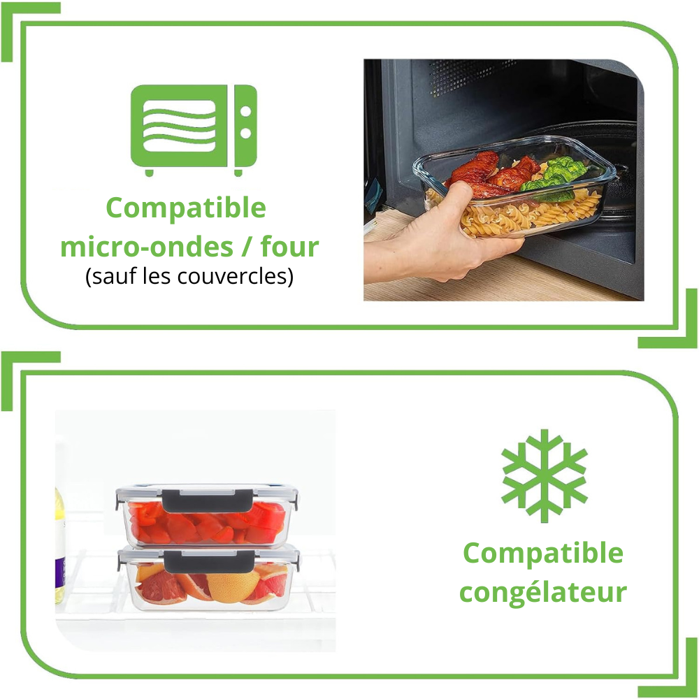 Boîtes Alimentaires en Verre