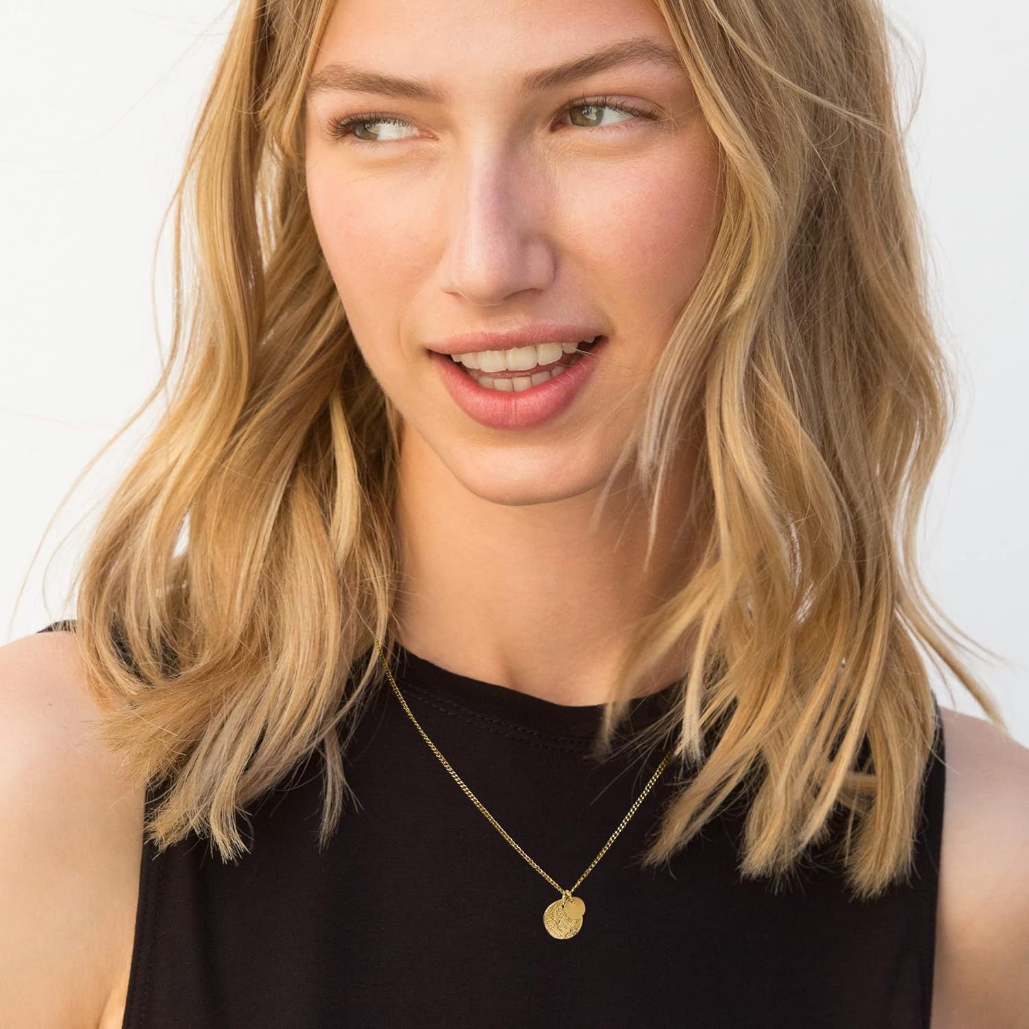 Round Coin Fashion Versatile Personality Women's Necklace