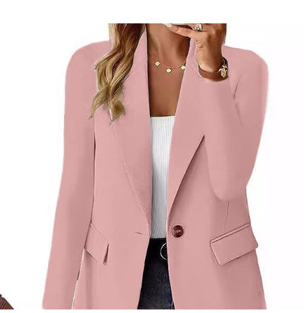 Ins Lapel Button Jacket Fashion Commuter Casual Suit Jacket