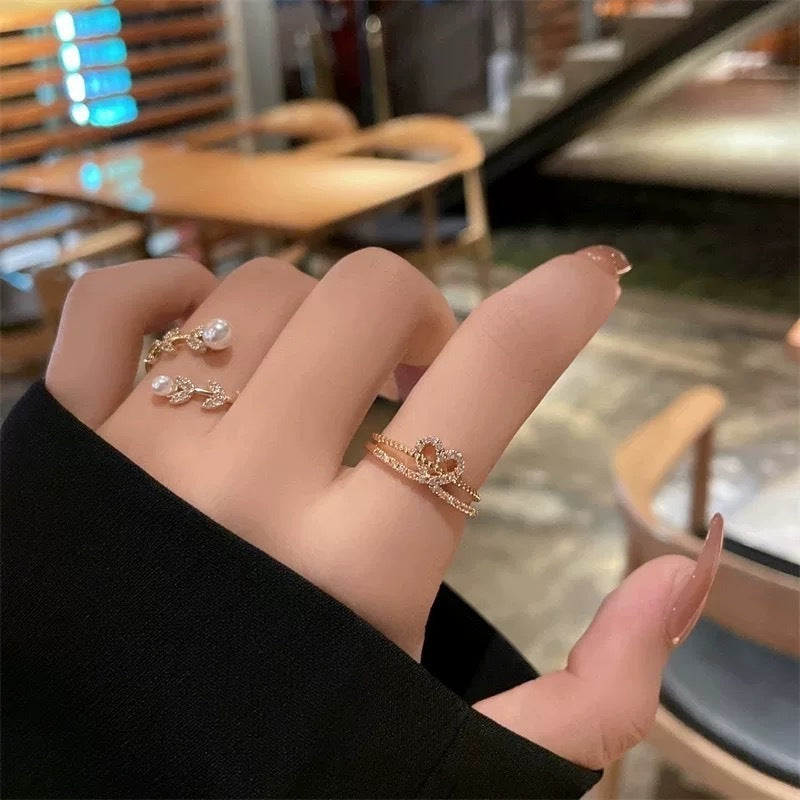 Love Ring Female Internet Celebrity Light Luxury High-end Sense Niche Design