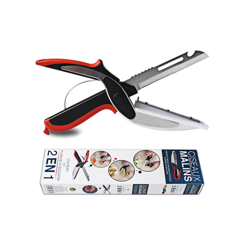 Couteau planche de cuisine Multifonction 2 en 1