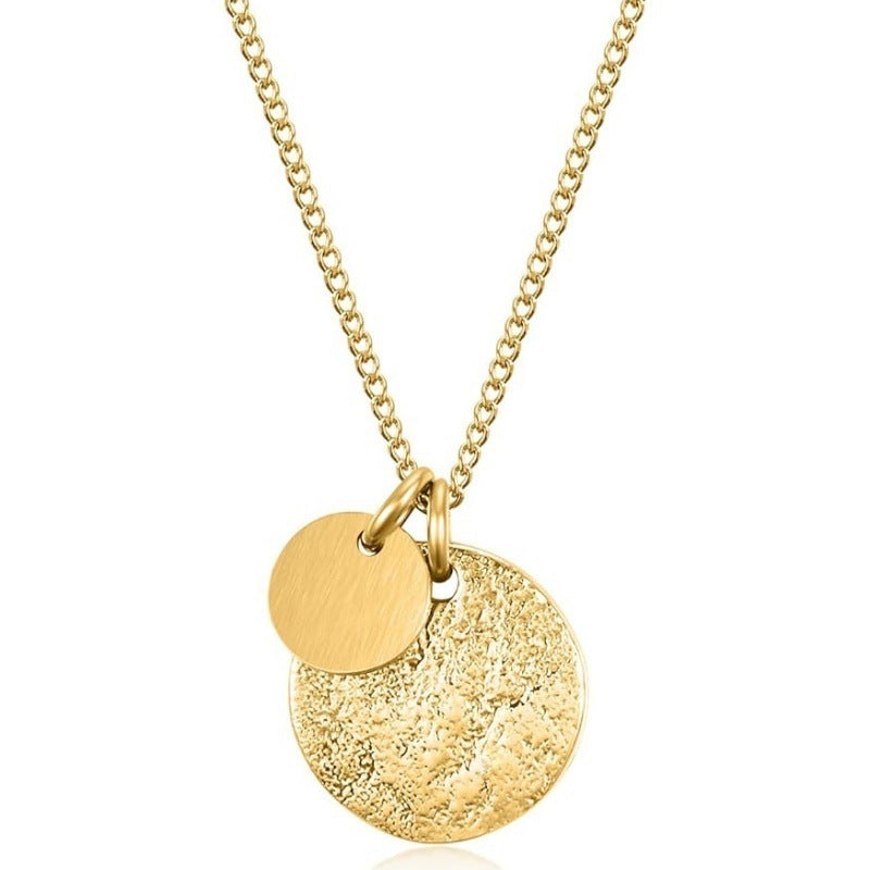 Round Coin Fashion Versatile Personality Women's Necklace