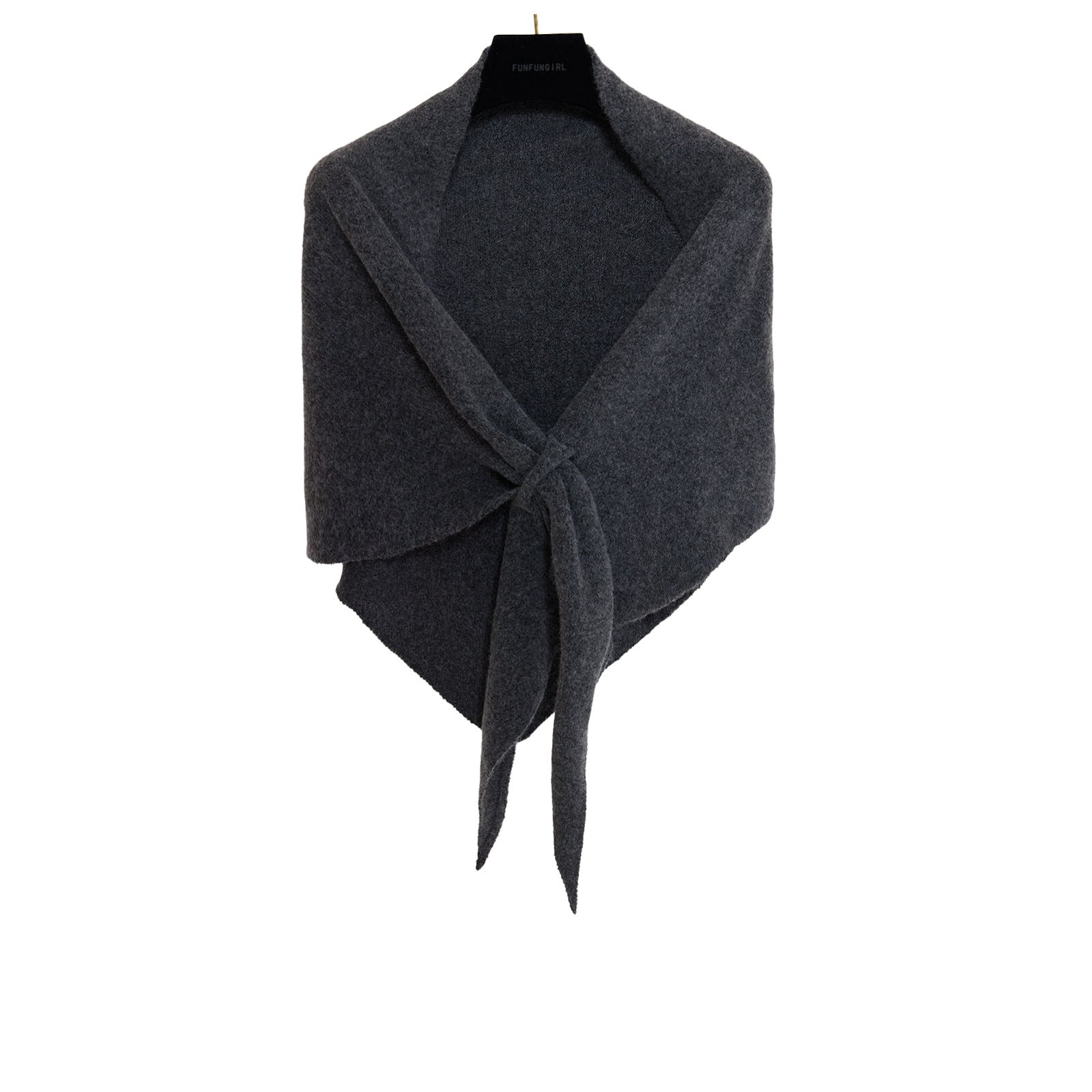 Winter Triangular Shawl Solid Color Soft Thickened