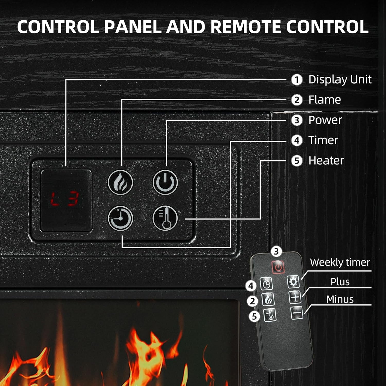GlowMantel™ Electric Fireplace