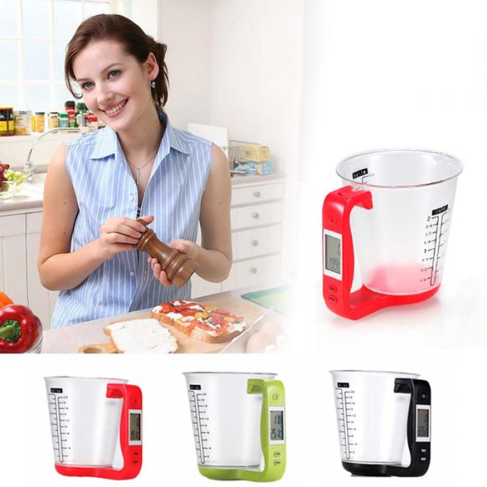 Pèse-tasses électronique pour la cuisine avec écran LCD